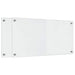Keukenachterwand 2 st Doorzichtig 80 x 40 cm gehard glas