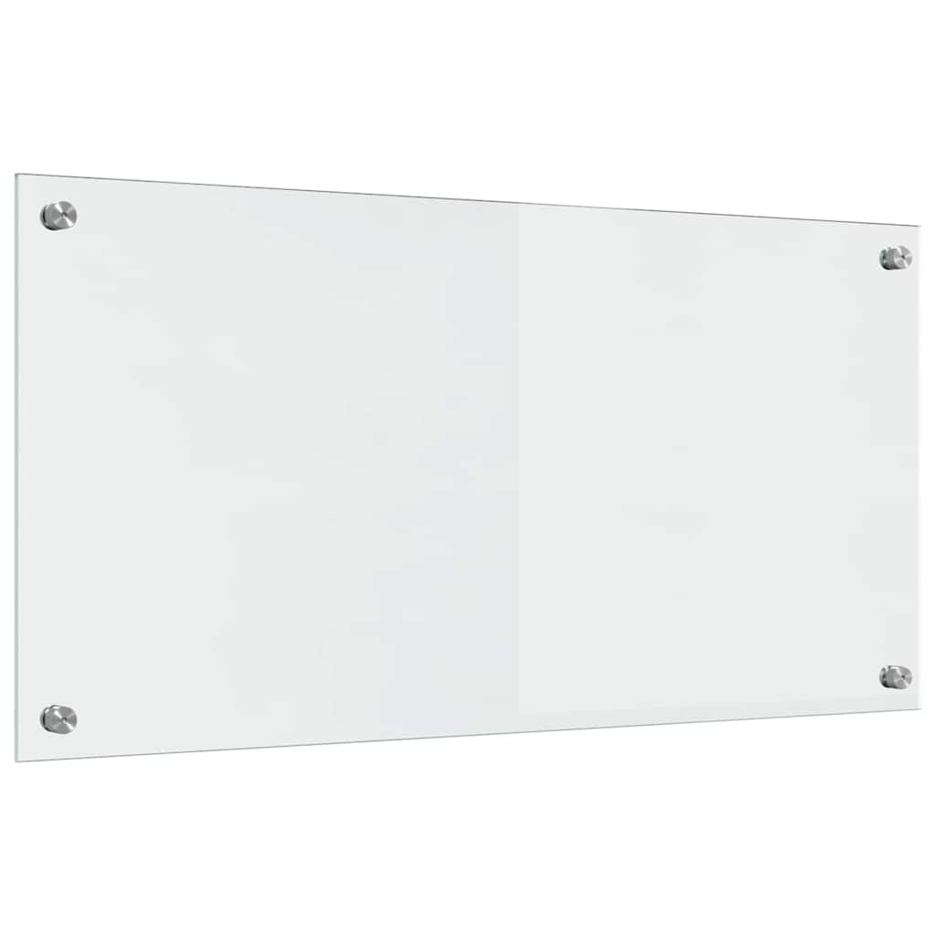 Keukenachterwand 2 st Doorzichtig 80 x 40 cm gehard glas