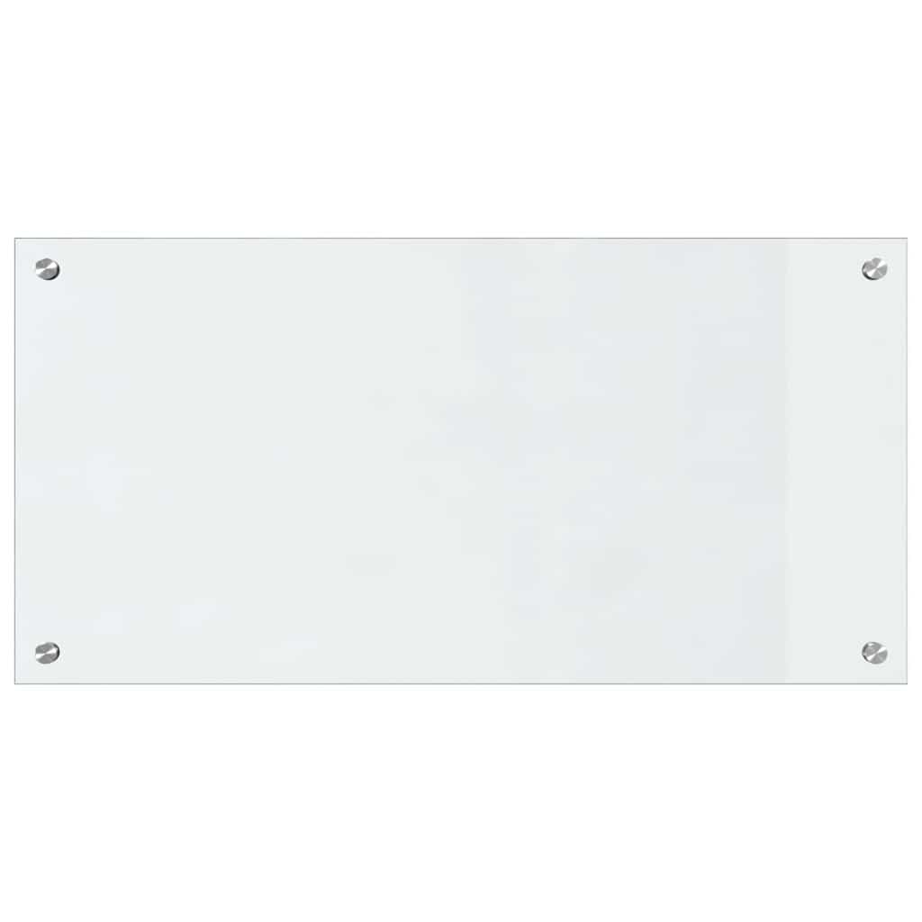 Keukenachterwand 2 st Doorzichtig 80 x 40 cm gehard glas