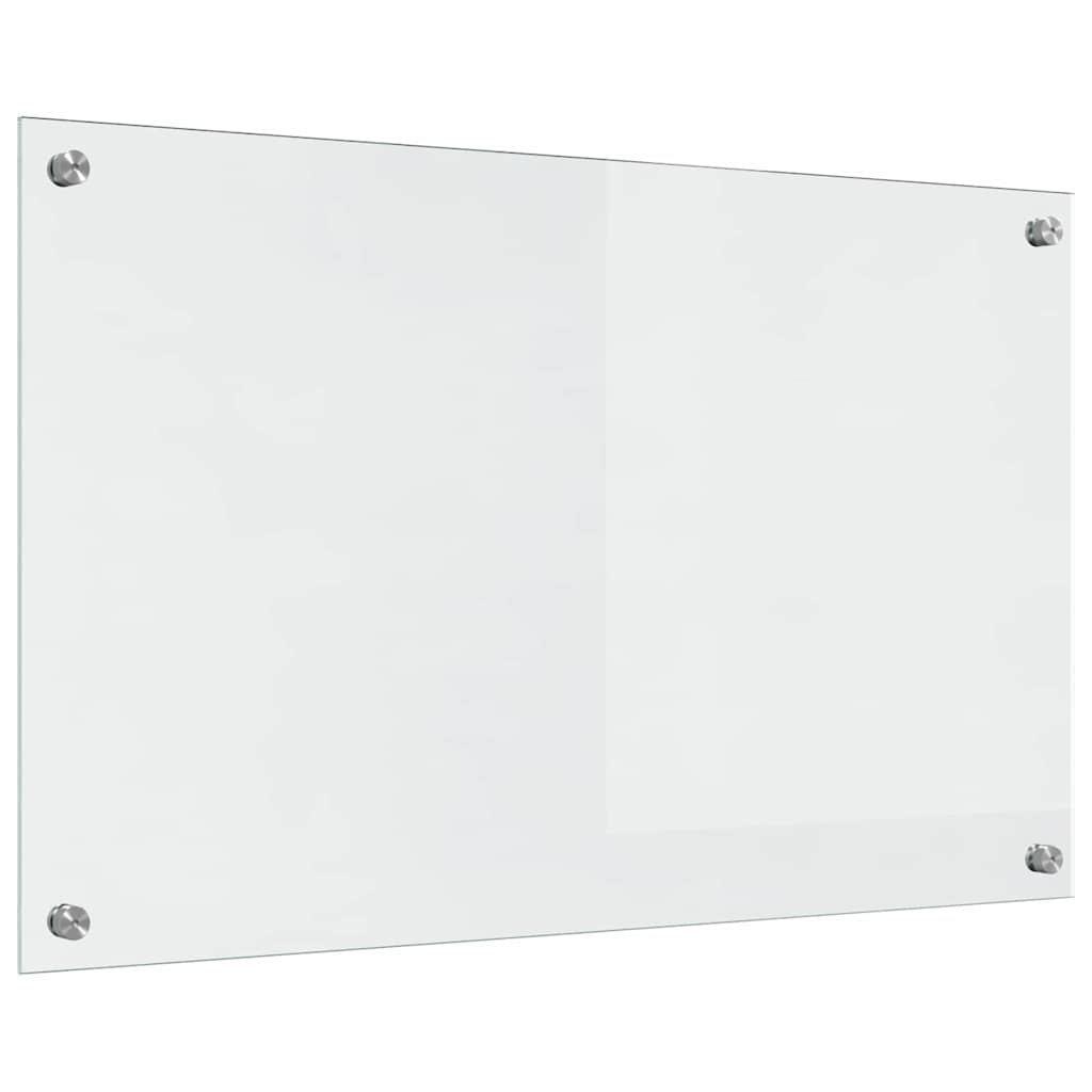 Keukenachterwand 2 st Doorzichtig 80 x 50 cm gehard glas