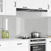Keukenachterwand 2 st Doorzichtig 80 x 60 cm gehard glas