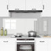 Keukenachterwand 2 st Doorzichtig 80 x 60 cm gehard glas