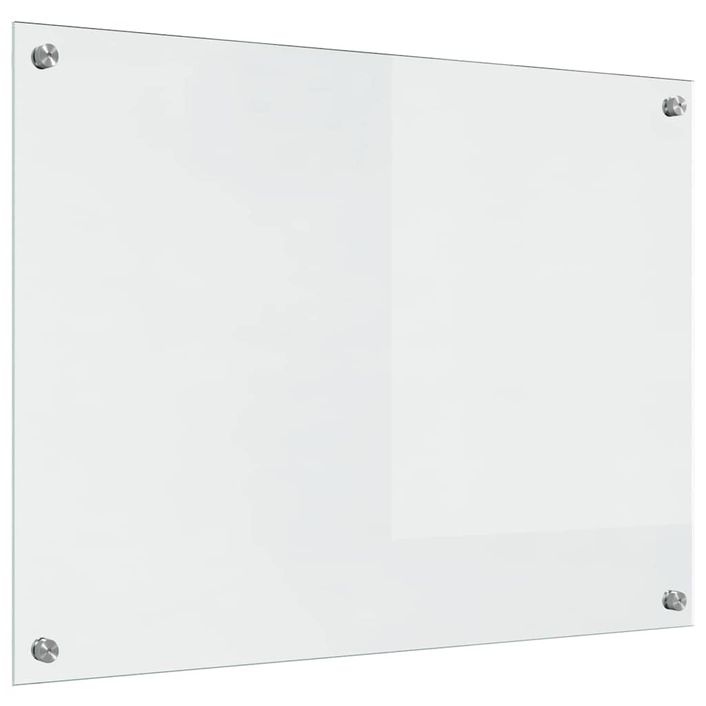 Keukenachterwand 2 st Doorzichtig 80 x 60 cm gehard glas