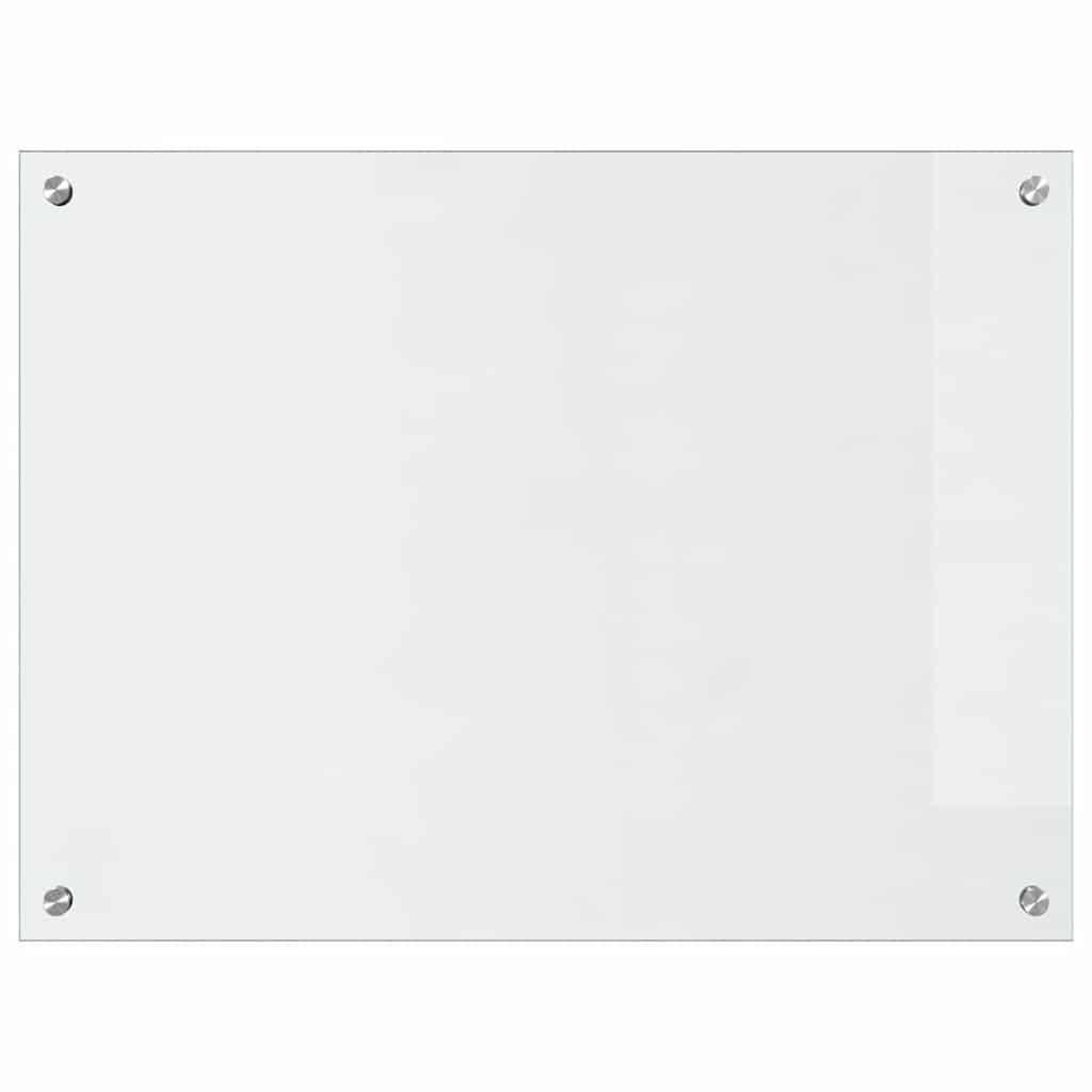 Keukenachterwand 2 st Doorzichtig 80 x 60 cm gehard glas