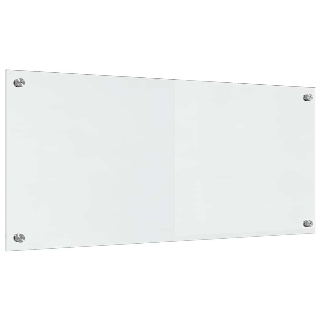 Keukenachterwand 2 st Doorzichtig 90 x 40 cm gehard glas