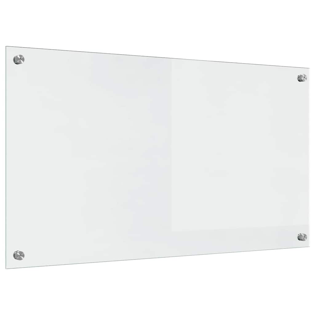 Keukenachterwand 2 st Doorzichtig 90 x 50 cm gehard glas