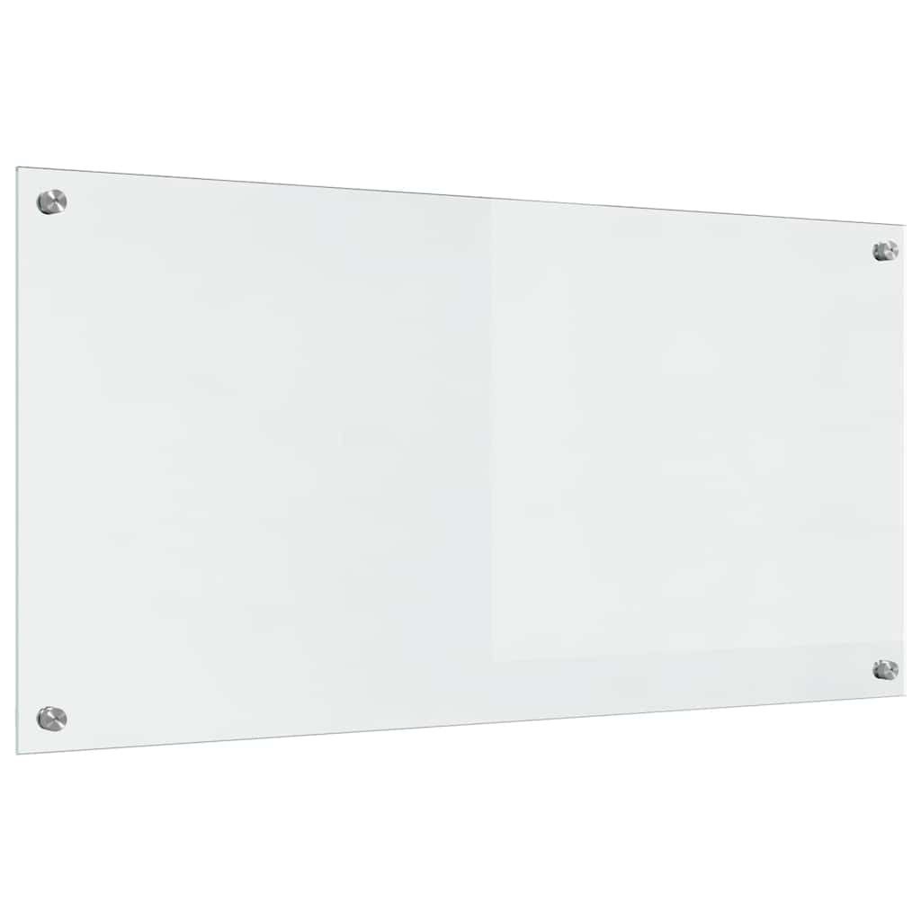Keukenachterwand 2 st Doorzichtig 100 x 50 cm gehard glas