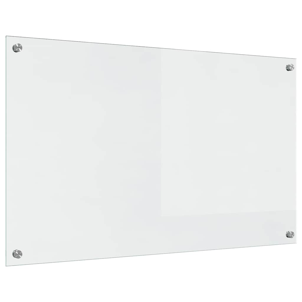 Keukenachterwand 2 st Doorzichtig 100 x 60 cm gehard glas