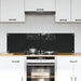 Keukenachterwand 2 st Zwart 70 x 40 cm gehard glas
