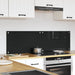 Keukenachterwand 2 st Zwart 70 x 40 cm gehard glas