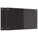 Keukenachterwand 2 st Zwart 70 x 40 cm gehard glas