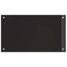 Keukenachterwand 2 st Zwart 70 x 40 cm gehard glas