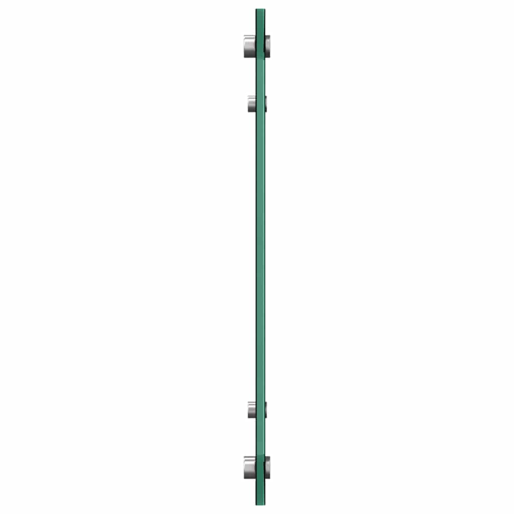 Keukenachterwand 2 st Zwart 70 x 40 cm gehard glas