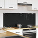 Keukenachterwand 2 st Zwart 70 x 50 cm gehard glas