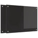 Keukenachterwand 2 st Zwart 70 x 50 cm gehard glas