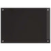 Keukenachterwand 2 st Zwart 70 x 50 cm gehard glas