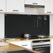 Keukenachterwand 2 st Zwart 70 x 60 cm gehard glas
