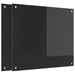 Keukenachterwand 2 st Zwart 70 x 60 cm gehard glas
