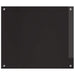 Keukenachterwand 2 st Zwart 70 x 60 cm gehard glas
