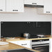 Keukenachterwand 2 st Zwart 80 x 40 cm gehard glas