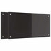 Keukenachterwand 2 st Zwart 80 x 40 cm gehard glas