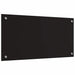 Keukenachterwand 2 st Zwart 80 x 40 cm gehard glas