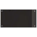 Keukenachterwand 2 st Zwart 80 x 40 cm gehard glas