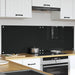 Keukenachterwand 2 st Zwart 80 x 50 cm gehard glas