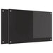 Keukenachterwand 2 st Zwart 80 x 50 cm gehard glas