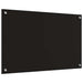 Keukenachterwand 2 st Zwart 80 x 50 cm gehard glas