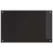 Keukenachterwand 2 st Zwart 80 x 50 cm gehard glas