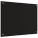 Keukenachterwand 2 st Zwart 80 x 60 cm gehard glas