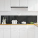 Keukenachterwand 2 st Zwart 90 x 40 cm gehard glas