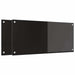 Keukenachterwand 2 st Zwart 90 x 40 cm gehard glas