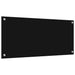 Keukenachterwand 2 st Zwart 90 x 40 cm gehard glas