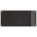 Keukenachterwand 2 st Zwart 90 x 40 cm gehard glas