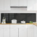 Keukenachterwand 2 st Zwart 90 x 50 cm gehard glas