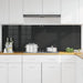 Keukenachterwand 2 st Zwart 90 x 60 cm gehard glas