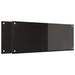 Keukenachterwand 2 st Zwart 100 x 40 cm gehard glas