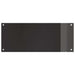 Keukenachterwand 2 st Zwart 100 x 40 cm gehard glas