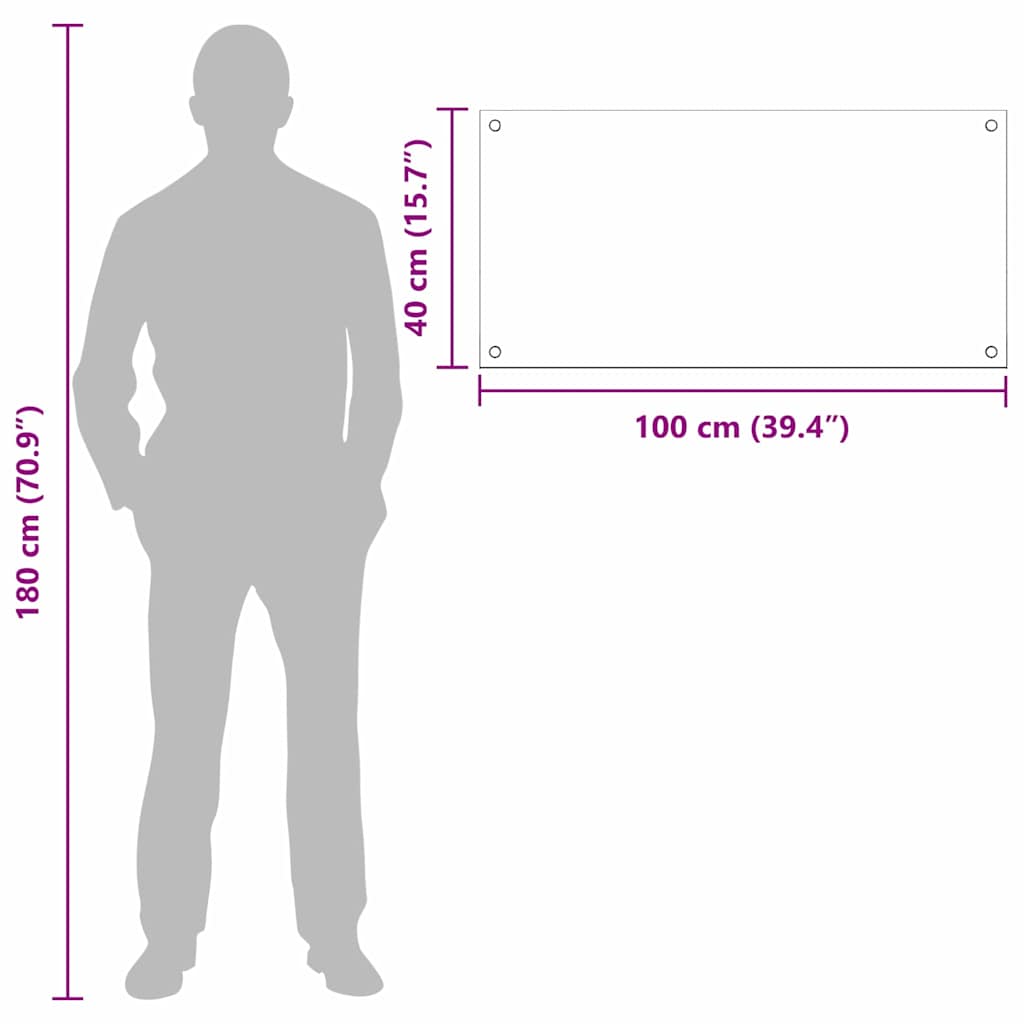 Keukenachterwand 2 st Zwart 100 x 40 cm gehard glas