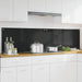 Keukenachterwand 2 st Zwart 100 x 50 cm gehard glas