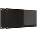 Keukenachterwand 2 st Zwart 100 x 50 cm gehard glas
