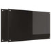 Keukenachterwand 2 st Zwart 100 x 60 cm gehard glas