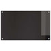 Keukenachterwand 2 st Zwart 100 x 60 cm gehard glas