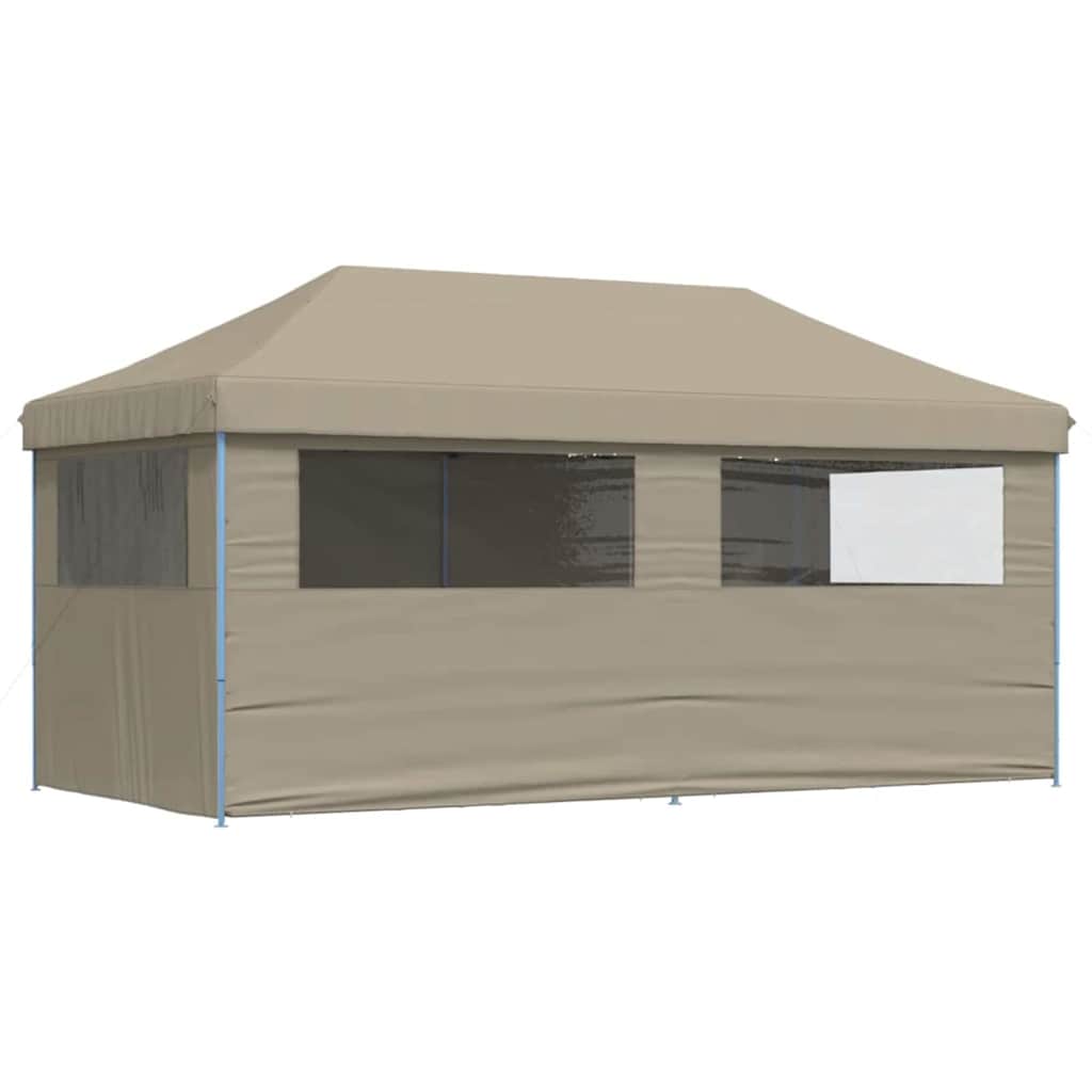 Partytent Pop-up Taupe 580 x 292 x 315 cm Oxford Stof