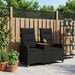 Ligbank met tafel Zwart 126 x 65 x 112 cm poly rattan