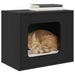 Kattenhuis Zwart 51 x 30 x 42,5 cm Bewerkt hout