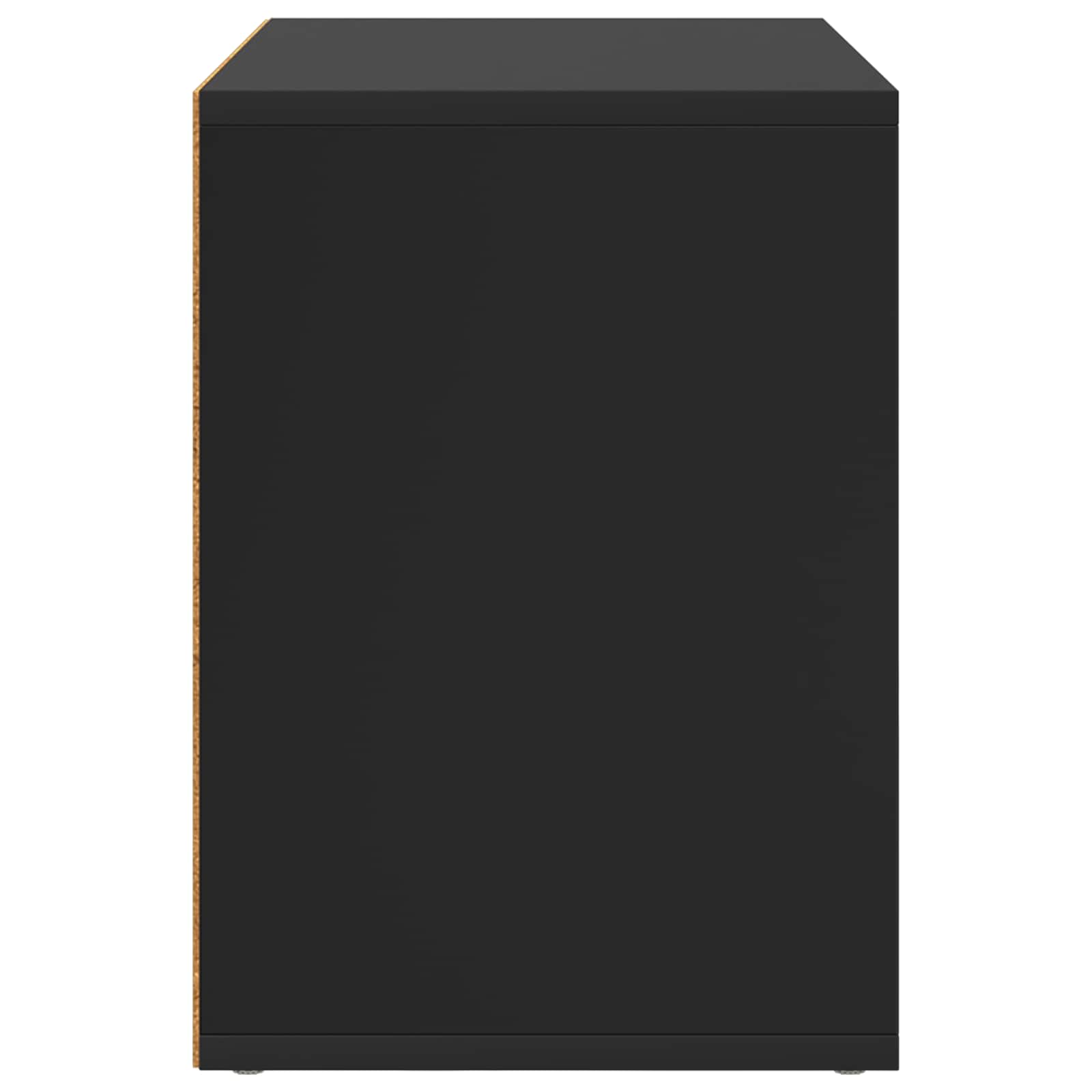 Kattenhuis Zwart 51 x 30 x 42,5 cm Bewerkt hout