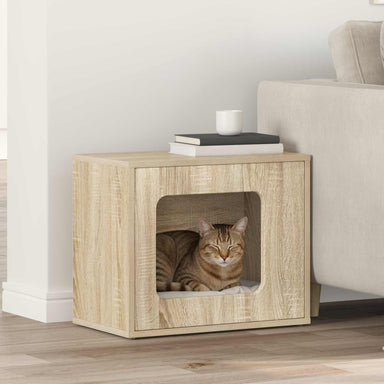 Kattenhuis Sonoma 51 x 30 x 42,5 cm Bewerkt hout